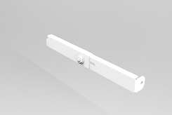 Додатковий регульований елемент кріплення гардеробної системи до стіни  правий, білий