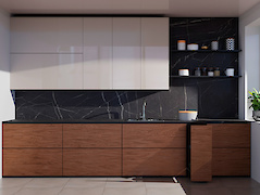 Компакт-плита Egger F206 ST9 Камінь П'єтра Гріджіа чорний з чорним наповненням