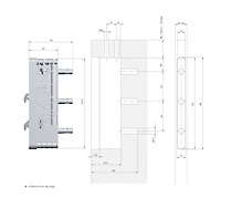 Скрытый универсальный регулируемый подвес Italiana Ferramenta LIKU основа для конструкций без задней стенки из плит толщиной от 25 мм