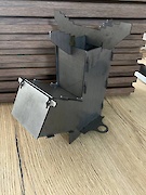 Турбопечь буржуйка на дровах 