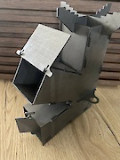 Турбопіч буржуйка на дровах нефарбована