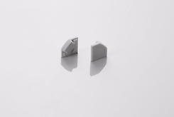 Заглушка для кутового LED профілю ліва сіра