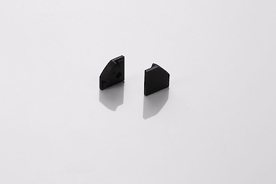 Заглушка для углового LED профиля правая черная