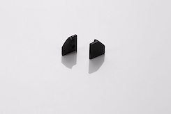 Заглушка для кутового LED профілю ліва чорна