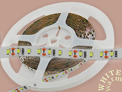 Светодиодная лента Professional (неизолированная) SMD2835-120L WW, 13.5W/м, 8 мм