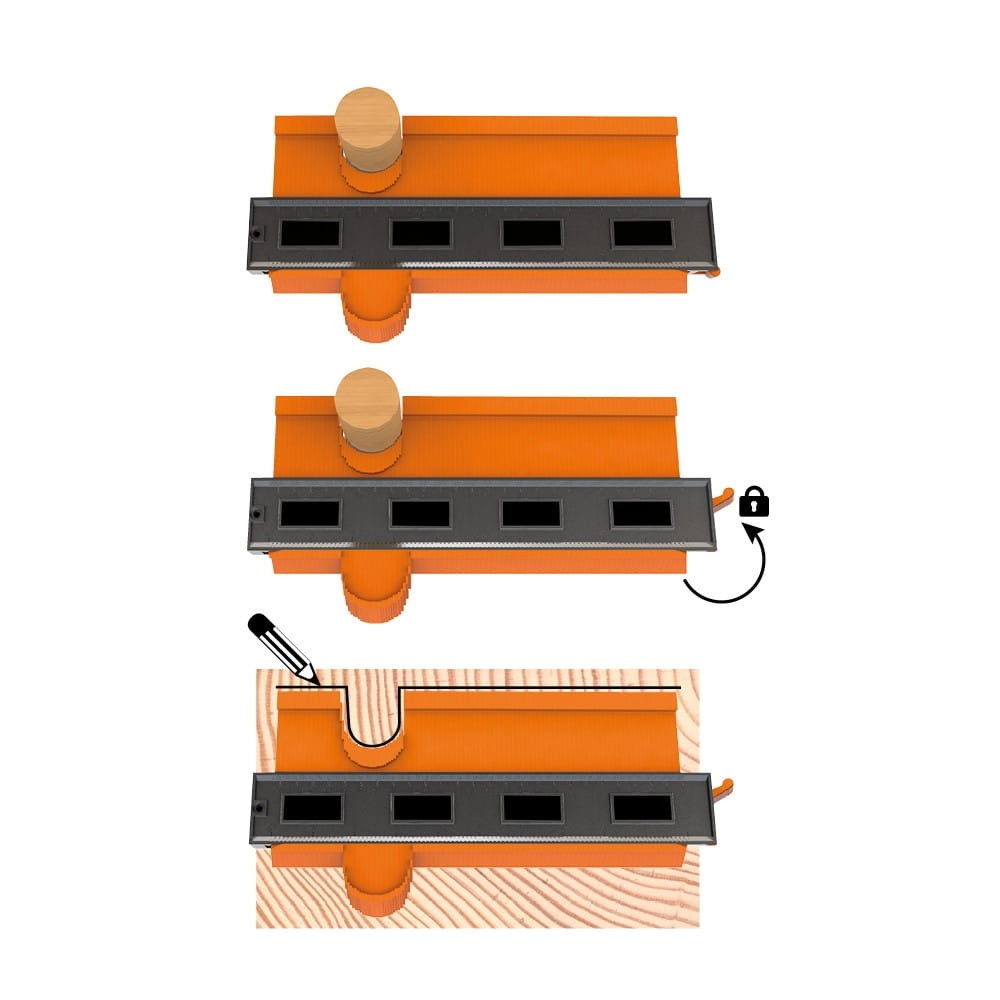 Шаблон для контуров CMT 250 мм 60 мм (CDG-001)
