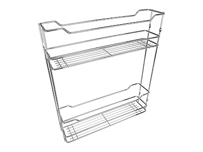 Карго дворівневе бокового кріплення без напрямних для модуля 150мм, хром