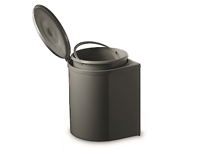 Ведро мусорное INOXA для фасадов 10 L, графит