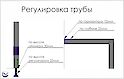 Вертикальная опора гардеробной системы высотой 2600мм "стена-пол", графит