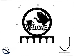 Настінна вішалка декоративна ВМ-4 