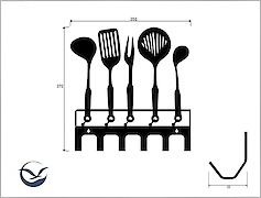 Настінна вішалка декоративна ВМ-5 