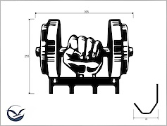 Настінна вішалка декоративна ВМ-8 