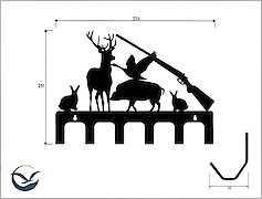 Настінна вішалка декоративна ВМ-13 