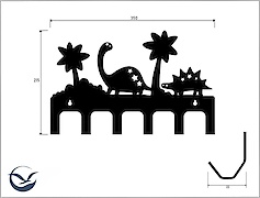 Настінна вішалка декоративна ВМ-17 