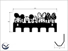 Настенная вешалка декоративная ВМ-18 