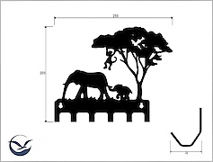 Настінна вішалка декоративна ВМ-19 