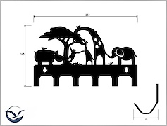 Настінна вішалка декоративна ВМ-20 