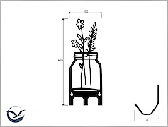 Настінна вішалка декоративна ВМ-24 