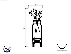 Настінна вішалка декоративна ВМ-25 