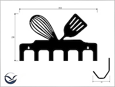 Настінна вішалка декоративна ВМ-33 