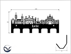 Настінна вішалка декоративна ВМ-36 