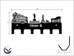 Настінна вішалка декоративна ВМ-37 