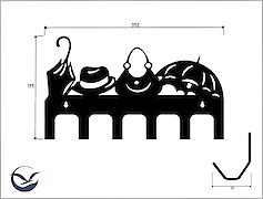 Настінна вішалка декоративна ВМ-39 