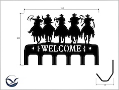 Настінна вішалка декоративна ВМ-41 