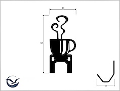 Настінна вішалка декоративна ВМ-43 