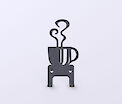 Настенная вешалка декоративная ВМ-43 "Coffee Time 1" на 2 крючка, графит