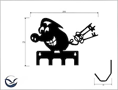 Настінна вішалка декоративна ВМ-50 