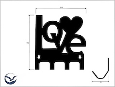 Настінна вішалка декоративна ВМ-54 