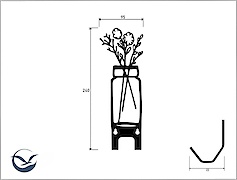 Настінна вішалка декоративна ВМ-56 