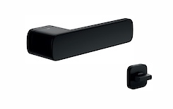 Дверная ручка DND PLURIS c накладкой под WC, черный PS48T-ZNE