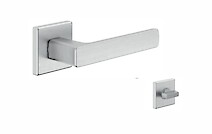 Дверна ручка DND FOLD 02 з накладкою під WC, хром матовий FO14T-ZCS