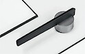 Дверна ручка Yalis GENTELMAN хром/чорний BJ75-229-PC/BLK