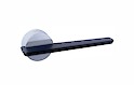Дверна ручка Yalis GENTELMAN хром/чорний BJ75-229-PC/BLK