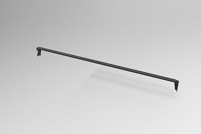 Жердь  для модуля 1000мм для гардеробної системи, графіт