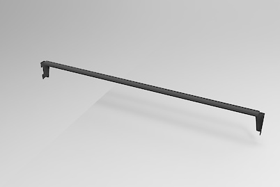 Жердь для модуля 900мм для гардеробної системи, графіт