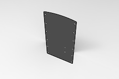 Комплект для кріплення пантографа GTV до вертикальної опори гардеробної системи, графіт