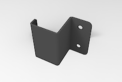 Комплект для кріплення пантографа GTV до вертикальної опори гардеробної системи, графіт