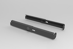 Додатковий регульований елемент кріплення гардеробної системи до стіни  правий, графіт