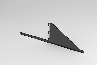 Комплект кронштейнів для кріплення тумби з шухлядами та полицями глибиною 510мм, графіт