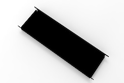 Брючниця для модуля 600 мм зі знімними тримачами і 2 лотком для аксесуарів, графіт