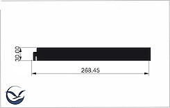Додатковий елемент кріплення гардеробної системи до стіни правий, білий