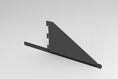 Комплект кронштейнів для полиці глибиною 410мм, графіт