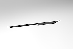 Меблева ручка-профіль торцева для комода в гардеробну систему в модуль 800мм, графіт