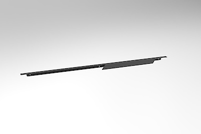 Меблева ручка-профіль торцева для комода в гардеробну систему в модуль 900мм, графіт