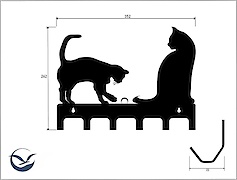 Настінна вішалка декоративна ВМ-61 