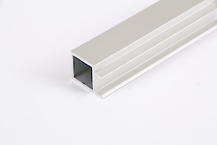 Труба квадратна пустотіла 20х20х2 алюмінієва під LED-підсвічування неанодований